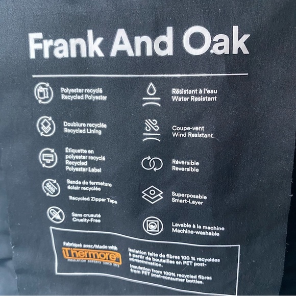 Frank and Oak Skyline Revrsible Long Bomber/Puffer - XS - Picture 11 of 12